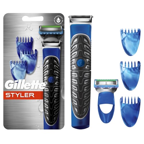 Photo 1 of Gillette Styler: Beard Trimmer, Men's Razor & Edger, All Purpose Styler, All-in-one Tool, Shave, Trim & Edge, Waterproof, Fusion Razors for Men / Styler, with 3 Comb Attachments