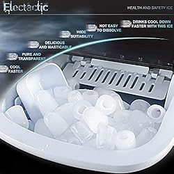 Electactic Ice Maker Countertop, Efficient Easy