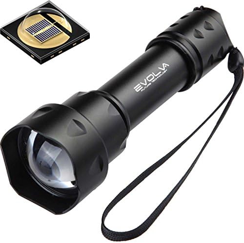 Evolva Future Technology T20 IR 38mm Lens Infrared Light Night Vision Flashlight Torch - Infrared Light is Invisible to Human Eyes - To be used with Night Vision Device