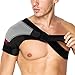 Shoulder Brace Support Adjustable Wrap Belt Band, Light and Breathable - Neoprene Shoulder Support for Rotator Cuff, Frozen Shoulder Pain, Sprain, Dislocated AC Joint (Right)