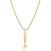 CUFELMU Fish Pendant Necklace for Women, Dainty Ocean-Inspired Chain Jewelry
