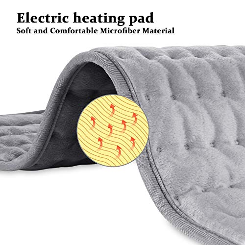 Dekugaa Heating Pad, Electric Heating Pad for Moist & Dry Heat, 6