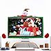 LOHOME Christmas Computer Monitor Cover 3D Cartoon Computer Case 19-27inch Non-Woven Screen Border Protector Christmas Decoration (Snowman)thumb 2