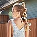 Spiral Hair Ties for Women Coil Hair Ties for Girls Phone Cord Hair Ties No Crease Hair Ties Bulk Waterproof Ponytail Holders Traceless Set Multicolor
