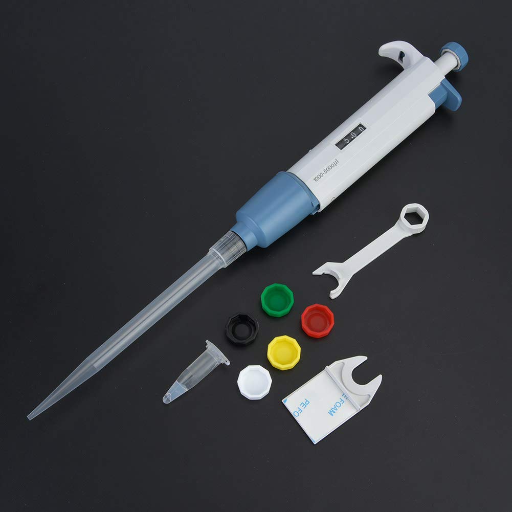 Adjustable Micro Pipettor,1000-5000ul Scientific Manual Variable Volume Pipette,School Education Researchr Sampling Testing Liquid Transfer - Image 5