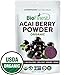 Biofinest Acai Berry Juice Powder - 100% Pure Freeze-Dried Antioxidant Superfood - USDA Organic Vegan Raw Non-GMO - Cleanse Digestion Weight Loss - for Smoothie Beverage Blend (4 oz Resealable Bag)