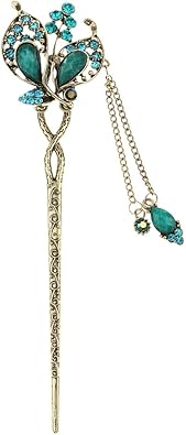 Amazon ノーブランド品 ヴィンテージ ラインストーン ボビーピン 髪飾り 花 ヘアピン かんざし 簪 お祭り 贈り物 バレッタ クリップ 通販