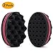 BEWAVE Hair Twist Sponge Styling Tool For Dreads Afro Locs Twist Curl Coil Super Nice (2 Pcs)