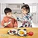 EQearth Kids Dinnerware 5-piece set Plate Bowl Cup Spoon Fork, Microwave and Dishwasher Safe, Natural-Plant-Fiber,Eco-friendly, Biodegradable material, Food-Grade Safe, BPA Free, Non-Toxic, Non-plastic, Panda Theme