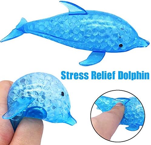 Challen Squishy Toy Soft Exquisite Spongy Dolphin Bead Scented Stress Relief Toy Soft Toy Kawaii Collection Slow Rising Toy Decompression SimulationToys Cure Toy for Kid Gift 2018 Toys