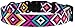 Nylon Dog Collar Aztec Geometric Pattern Tribal Magenta 14-18 inch