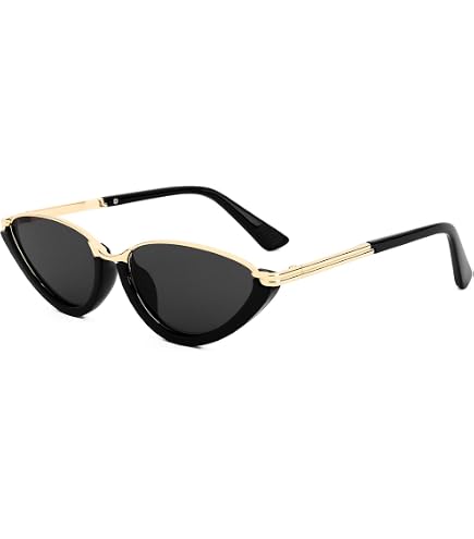 Amazon.com: CHUANTEN Vintage Metal Cat Eye Sunglasses Women  display picture 1