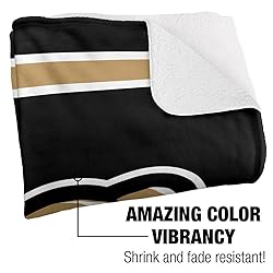 Oakland University Primary Logo Stripes Sherpa