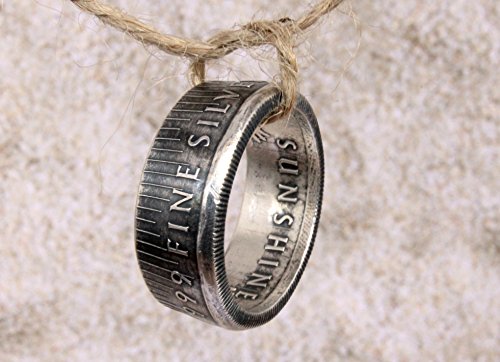 Coin Ring, Fine Silver, Sunshine Mint, 1/2 Ounce, Double sided, Coin Jewelry, Handmade Jewelry, Silver Ring, Birthday Gift, Husband Gift