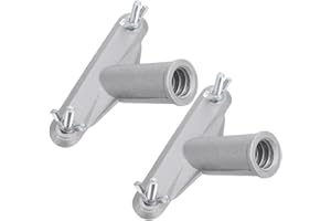 jojofuny Pole Adapter for Mop and Broom Handles Threaded Connector 4.72 Inch Secure Fit Broom Head Connecting Part for Indoor