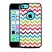 Protective Designer Vinyl Skin Decals for OtterBox Commuter iPhone 5c Case - Cool Trendy Floral, damask, Chevron & Tribal Design Patterns (Pack of 4 Skins) - [TeleSkins] - Only SKINS and NOT Case