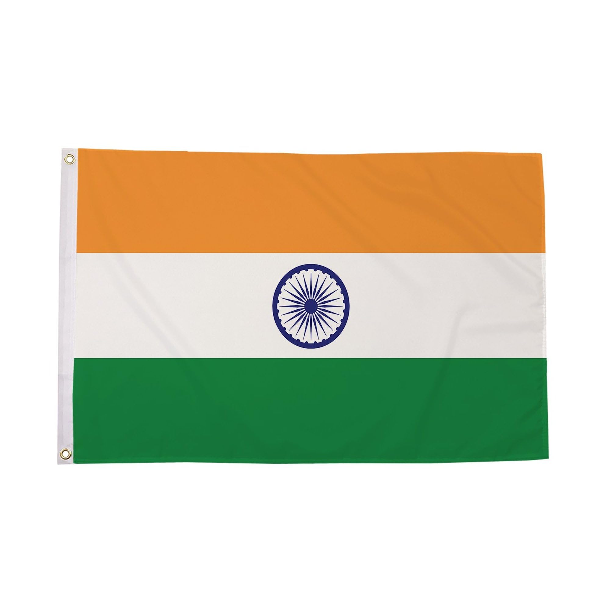 Flagtex India Large Flag 8ft x 5ft Premium Indian National Flag Orange White Green Blue Ashoka Chakra Wheel Fade Resistant Polyester Double Stitched Reinforced 240cm x 150cm Outdoor Banner Display — image 1