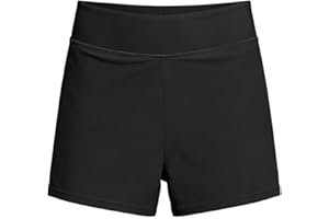 Womens Tummy Control Swim Shorts High Waisted Bathing Suit Short Seamless Swimsuit Bottom Solid Color Boyshorts
