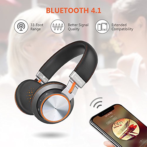 Bluetooth-Headphones-MindKoo-Bluetooth-41-On-Ear-Headphone-HiFi-Stereo-Sound-with-Soft-Memory-Protein-Cushions-Built-in-Mic-Wired-and-Wireless-Mode-for-iPhone-iPad-Smartphones-and-More