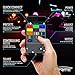 Xprite 4 Pods Waterproof Rock Lights Kit w/Bluetooth Controller Multicolor RGB Neon Underglow Light Pod Kits, Flashing Music Modes for Jeep UTV ATV Trucks SUV RZR Off-Road Motorcycle Boats