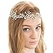 FAYBOX Handmade Crystal Rhinestones Wedding Head Band Bridal Hair Accessorie Headpieces Gold