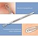IBEET Blackhead Remover Tweezers Kit,Comedone Extractor Tool,Anti-microbial,Treatment for Blemish,Whitehead Popping, Zit Removing for Risk Free Nose, Silver, 2 PCS