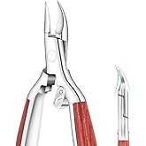 Nail Clipper,Toenail Clippers for Thick and Ingrown Nails,Heavy Duty Podiatrist Toenail Nippers for Seniors Fingernails,Toenails Pedicure,Wooden Handle,Sharp Blade