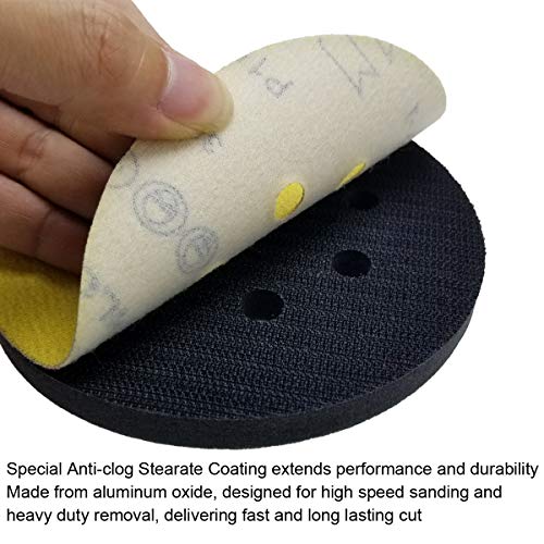 600 Grit Orbital Sander Discs SPEEDWOX 100-Pack 6\" Sanding Discs - 600 Grit 6-Hole Hook & Loop For Orbital Sanders Hook And Loop Sandpaper