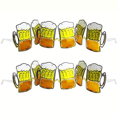 Kostume Verkleidungen Bierbrille Oktoberfest Brille Bier Party Sonnenbrille Partybrille Scherzbrille Wlog Group