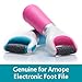 Amope Pedi Perfect Electric Callus Remover Foot File Roller Head Refills, with Diamond Crystals, Removes Hard & Dead Skin, Mixed Pack for Hard Skin, 1 Regular Coarse & 1 Ultra Coarse Refill – 2 Count