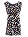 Allegra K Ladies Sleeveless All Over Dots A Line Dress S Dark Blue