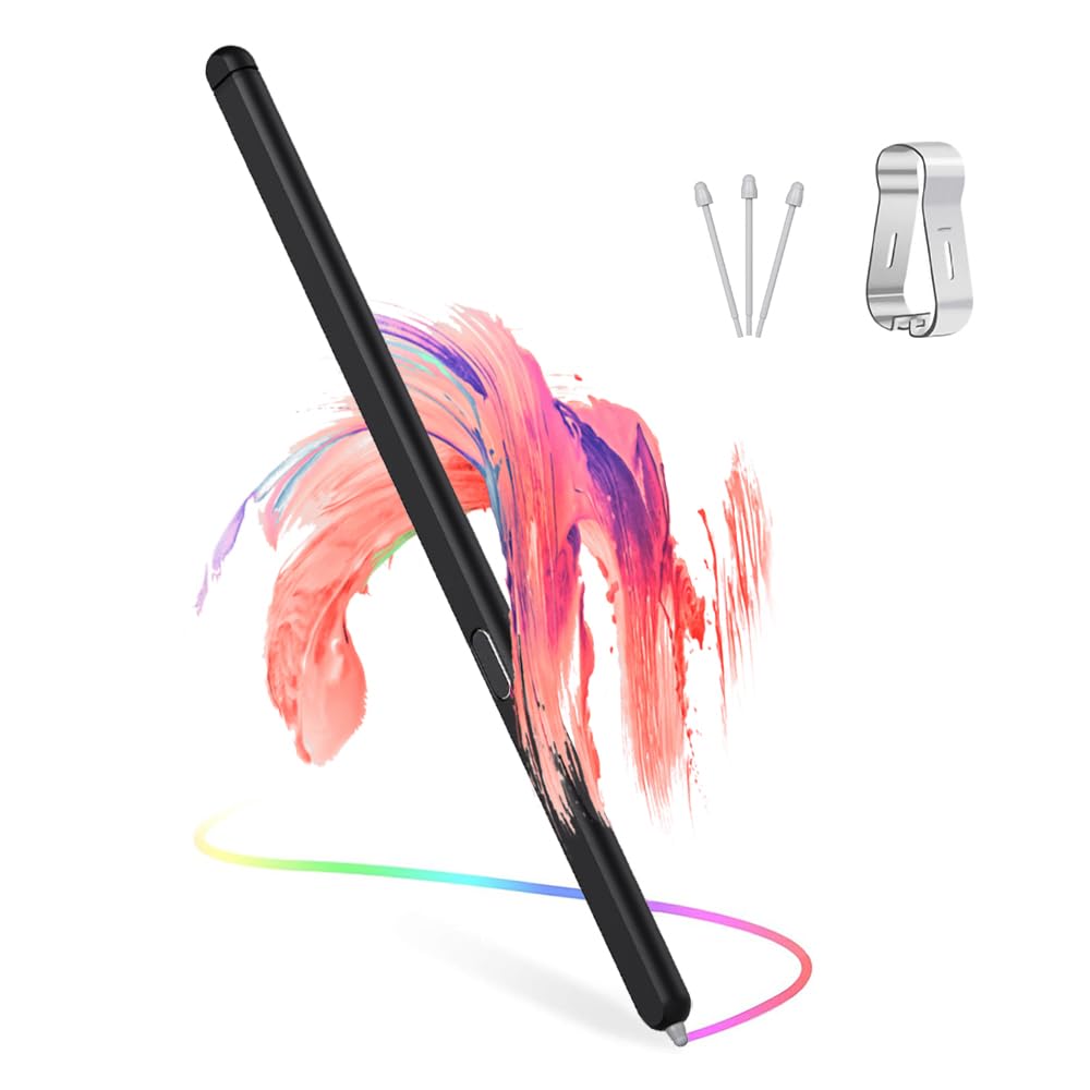 TUCANA Upgraded Replacement Slim S Pen Compatible with Galaxy Z Fold5 Without Bluetooth, 4096 Pressure Level Stylus (Black)