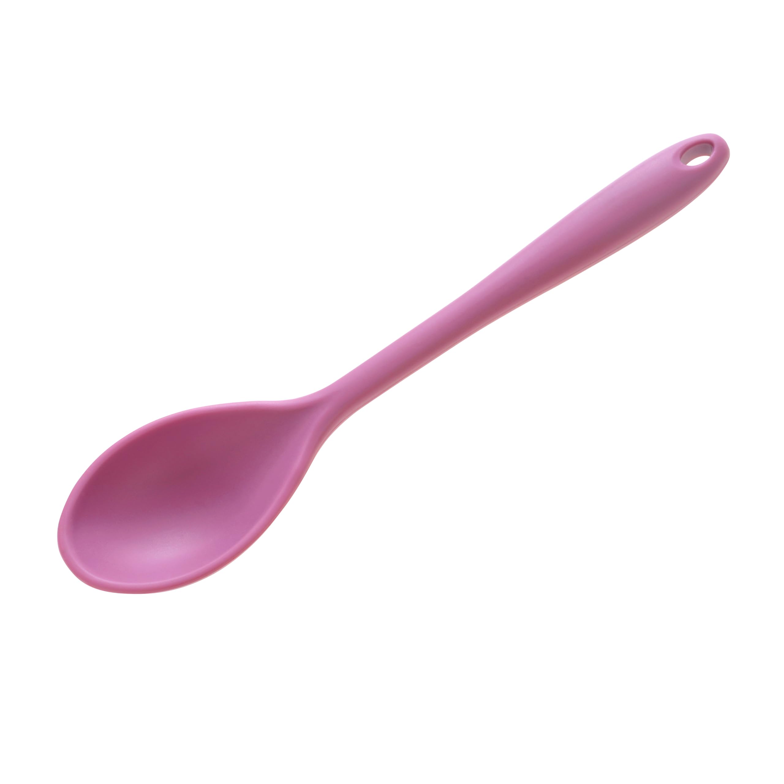 Wiltshire Silicone Serving Spoon, Cooking Spoon, Heat-Resistant Utensil, Non-Stick, Non-Scratch, Studio Pink, 27x6.2x2.5cm