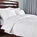 Home Elements Peace Nest - Lightweight Down Comforter Duvet Insert Cotton 550 Fill Power, White, Full/Queen Size