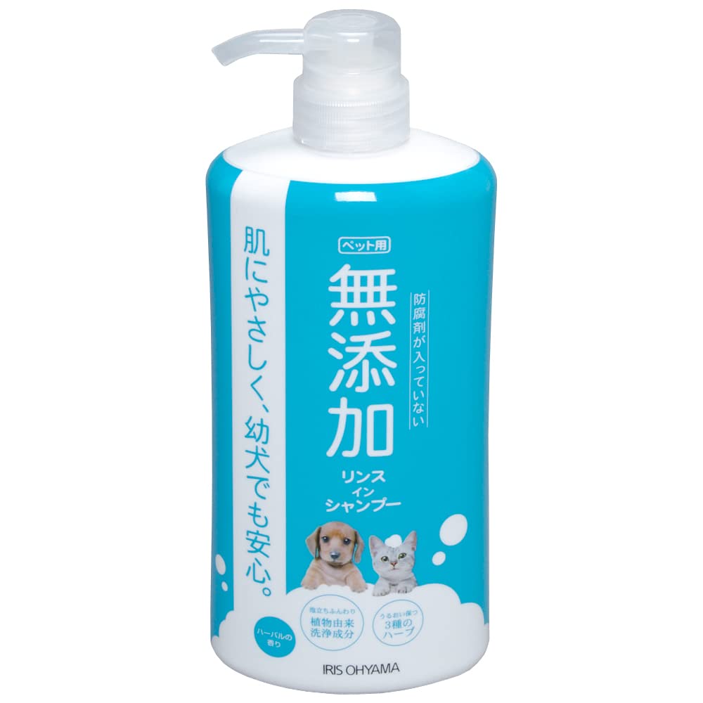 アイリスオーヤマ ペット用 無添加リンスインシャンプー 犬猫用 600ml MRS-600商品画像