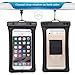 CHOETECH Floating Waterproof Case, Universal Clear Transparent Cellphone Waterproof, Dry Bag with Armband & Neck Strap for iPhone X XR, XS, XS Max,8,7, 7 Plus, 6, 6s, and All Devices Up to 6 Inches