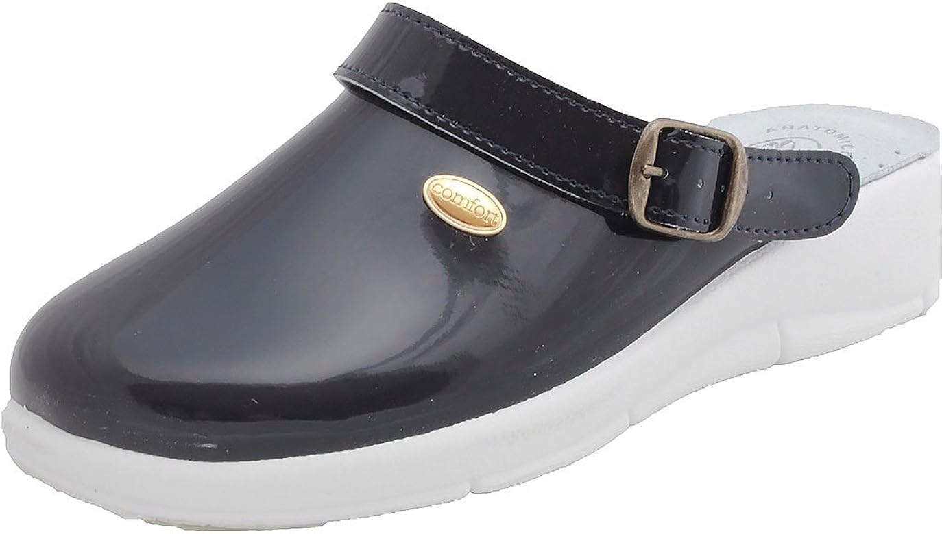 patent leather clogs for nurses