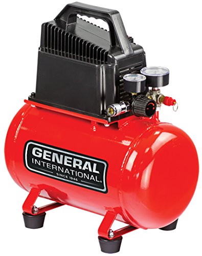 General-Intl-Power-Products-AC1200-Portable-3-gallon-Oil-Free-Air-Compressor-06-CFM-115-PSI-Red