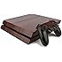 Premium PS4 PlayStation 4 Wood Effect Vinyl Wrap/Skin/Cover for PS4 Console and PS4 Controllers: Dark Mahogany