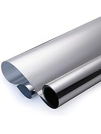 RABBITGOO 3D Window Films Privacy Film Static Decorative Film Non-Adhesive Heat Control Anti UV