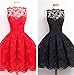 Lace Sleeveless Mesh Pleated Skater Tunic Midi Women Formal evening Prom Dress