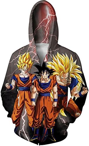 Dragon Ball Z Hoodie Goku Shirt 3D Print Coat Creative Graffiti Sweatshirt Cosplay Costume