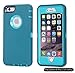 Ai-case C-131 Built-in Screen Protector Tough 4-in-1 Rugged Shockproof Cover with Kickstand for iPhone 6/6S Plus - Blue