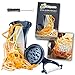 Life Dynamics Spiral Slicer, Zucchini Pasta Maker, Vegetable Slicer, Spiralizer, HandHeld Black