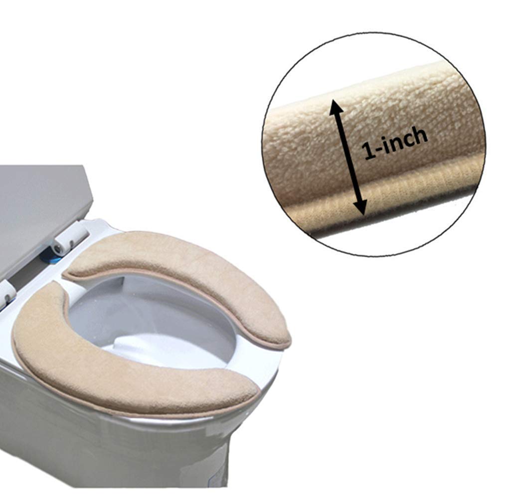 Best bathroom toilet seat warmer cover washable (black) Your Kitchen