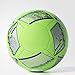 adidas Performance Euro 16 Glider Soccer Ball, Solar Green/Silver Metallic/Dark Grey, Size 4