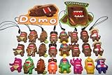 Domo Figure Charm Mega Set of 24 with Classic Brown, Colored and Fun Dangler Figures