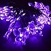 M.best Solar String Lights Outdoor-Waterproof Solar Butterfly Lights for Porch Market Backyard Patio Party Wedding Gazebo Outdoor Decorative Lights (16Ft 20 LED, Purple)