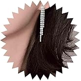 Boho Crystal Chandelier Drop Earrings Crystal Tassel Dangle Earring Silver Paved Cz Chain Earring Rhinestone Chandelier Earrings Wedding Cz Tassel Earrings for Women