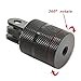 Action Mount Compatible Sport Camera CNC Aluminium 360 Degree Rotatable Swivel Adapter; Compatible (CNC Swivel Adapter)